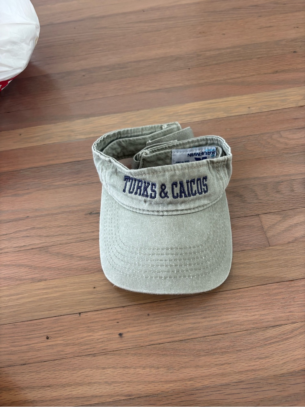 Turks & Caicos Embroidered Visor - Light Olive